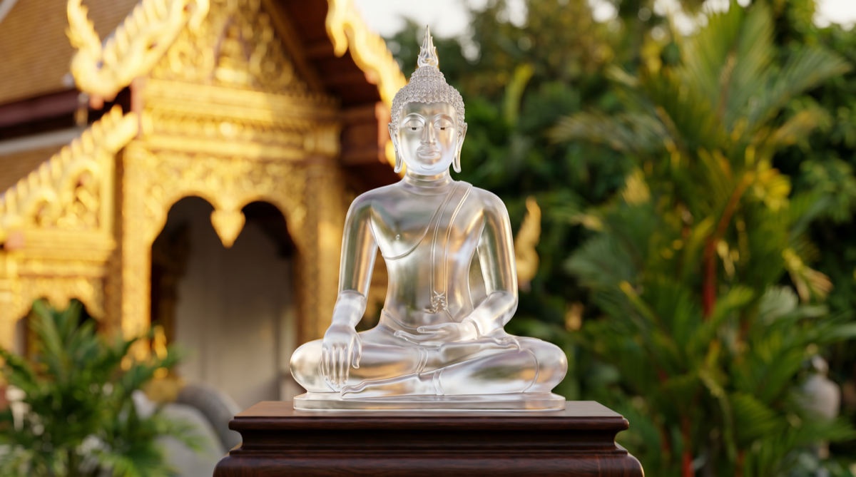 Crystal Buddha Statues