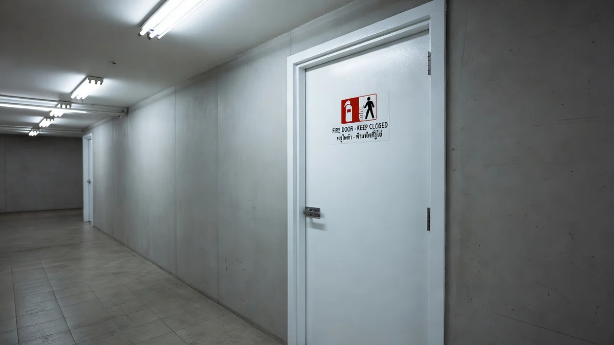 Fire doors made with flame retardant resin