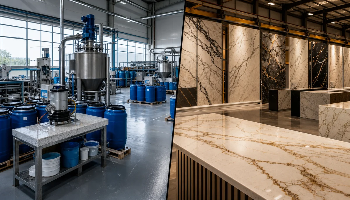 artificial-stone resin and finished products