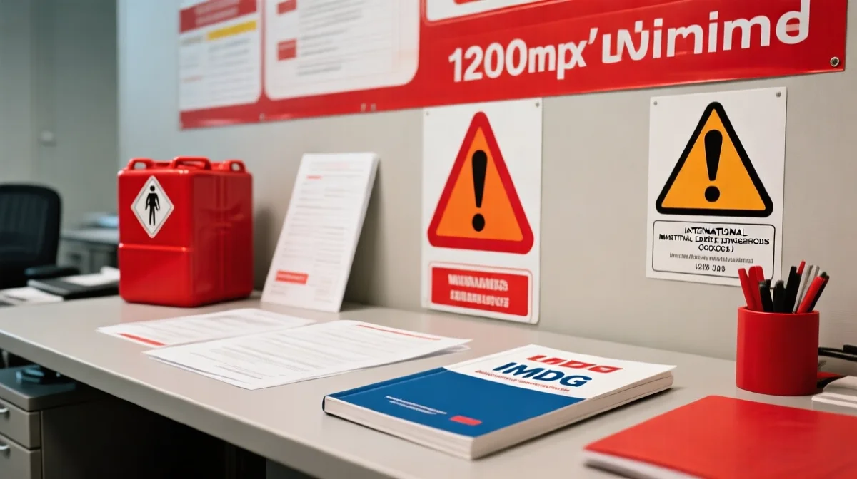 UPR dangerous goods transport compliance guide cover with UN 1866 shipping container markings